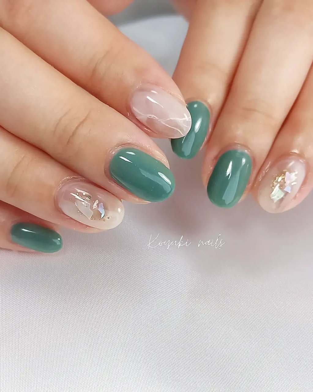 夏/ハンド/ワンカラー/シェル/ニュアンス - オーナーネイリスト Koyuki