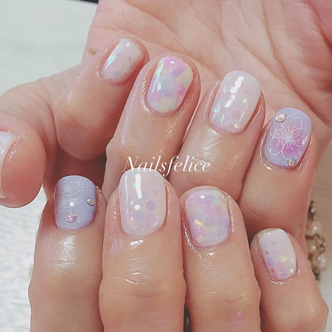 春 パーティー デート 女子会 ハンド Nailsfeliceちばちはるのネイルデザイン No ネイルブック