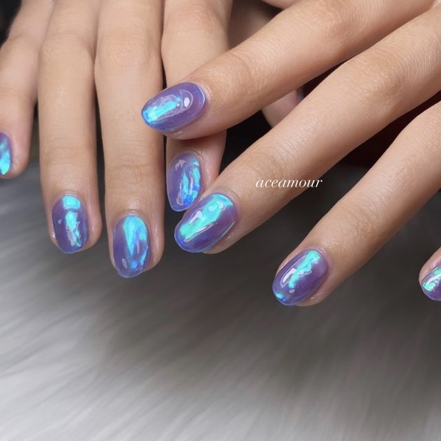 うるうるが可愛い♡涼しげな夏の氷ネイル｜2023 