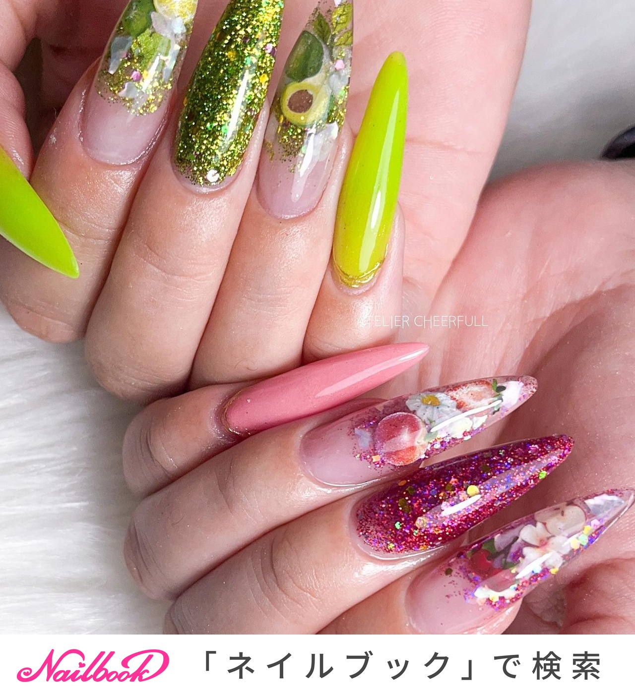 春/夏/ロング - atelier.cheerfullのネイルデザイン[No.8131266