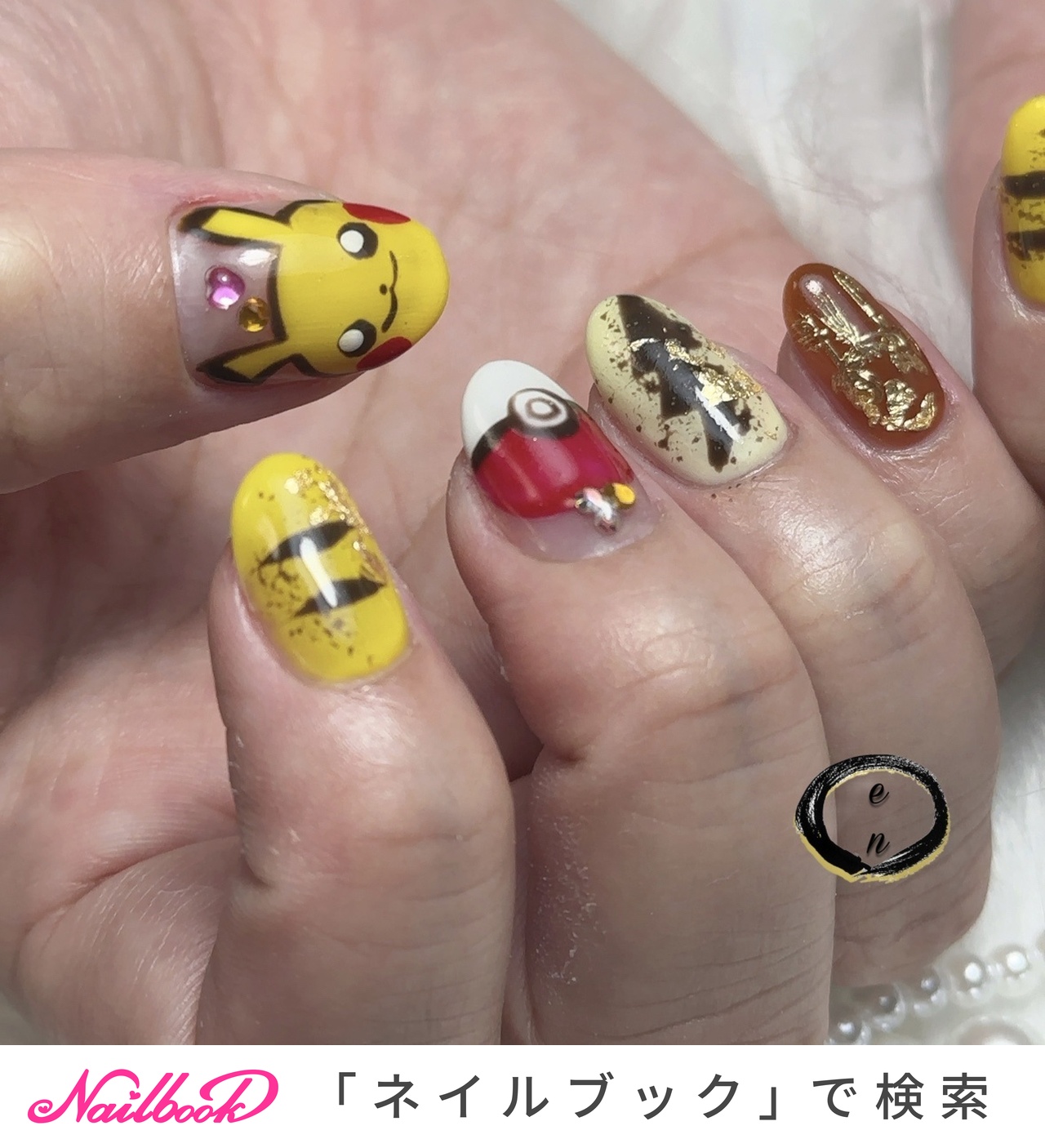 人気順｜#ピカチュウネイルのネイルデザイン｜ネイルブック