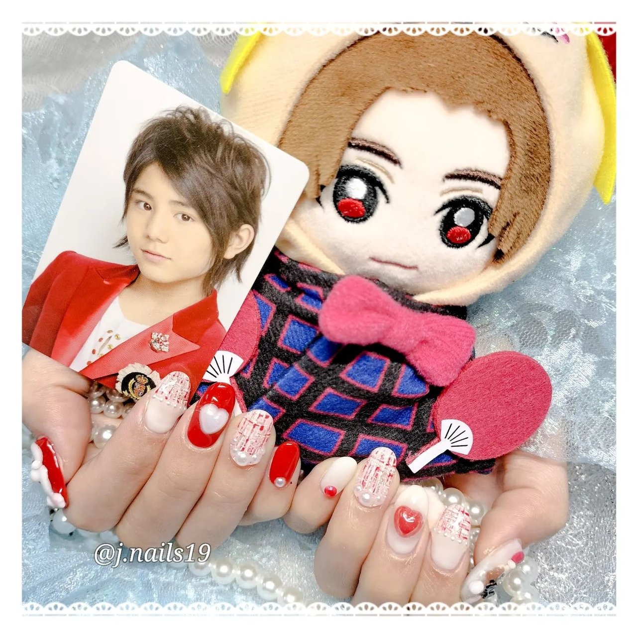 オールシーズン/ライブ/推し活/ハンド/チェック - j.nails19のネイル