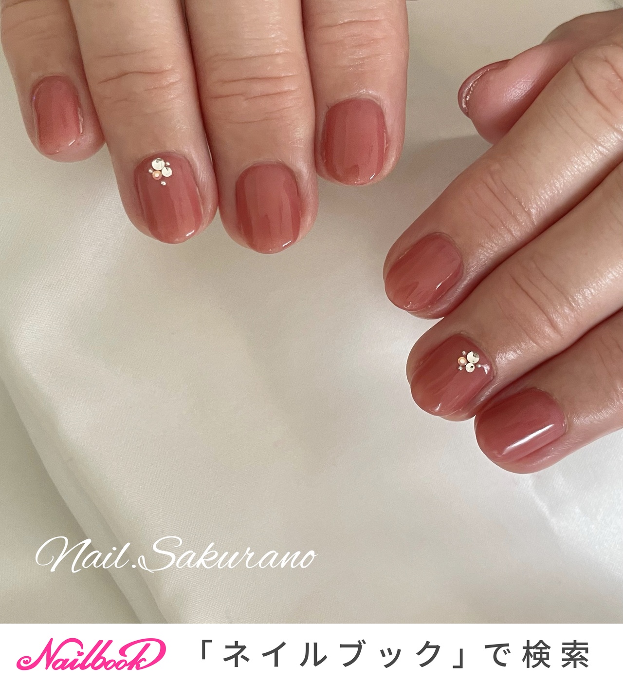 春/夏/オフィス/女子会/ハンド - nail salon さくらののネイルデザイン[No.8137918]｜ネイルブック