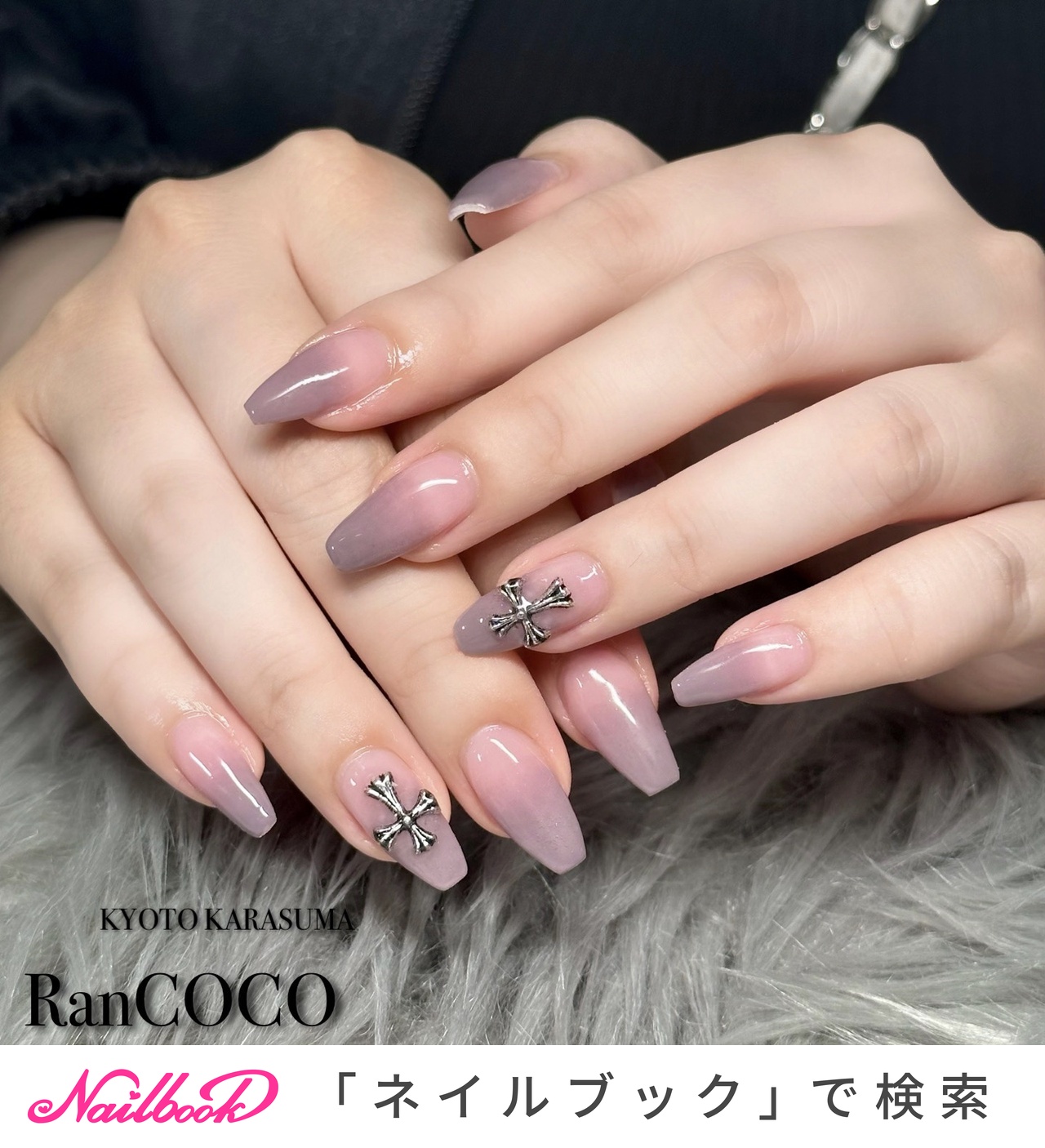 人気順｜ピンク/#クロムハーツのネイルデザイン｜ネイルブック