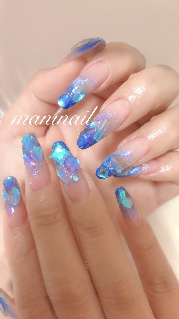 夏/オールシーズン/梅雨/海/ハンド - maninailのネイルデザイン[No