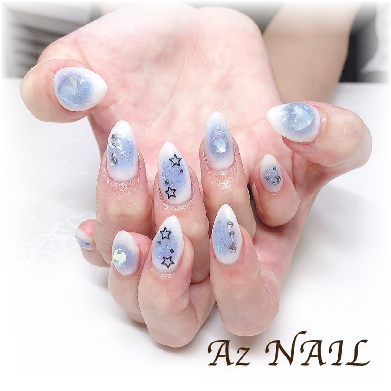夏/梅雨/七夕/デート/ハンド - Az NAIL ゆき＊のネイルデザイン[No
