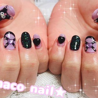 ブラック(黒)/#メンヘラネイルのネイルデザイン｜ネイルブック 