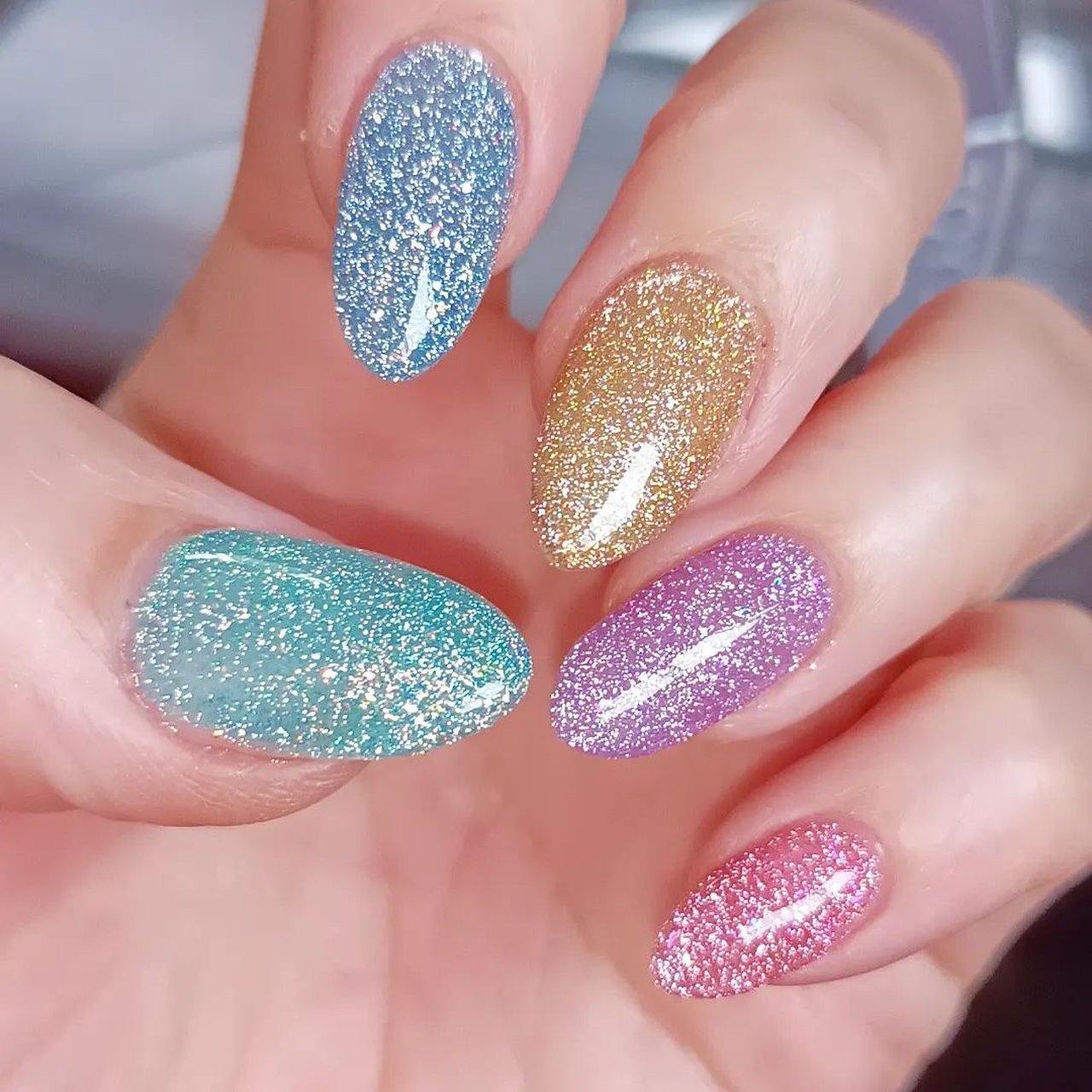 夏/ワンカラー/キラキラ - miccheeのネイルデザイン[No.8153676