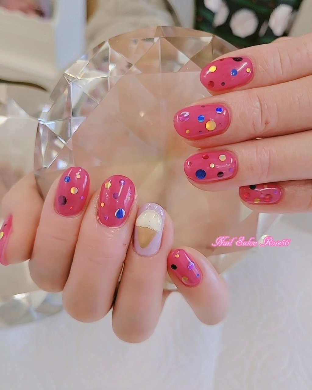 夏/ハンド/ジェルネイル/お客様 - nail_salon_rose_56のネイルデザイン