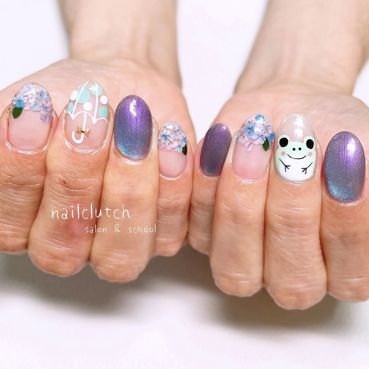 夏/梅雨/ハンド/ドット/マグネット - nailclutch （ネイルクラッチ）の