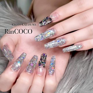 ネイルチップ ワンホン チーク 蝶々 オーロラ ホロ