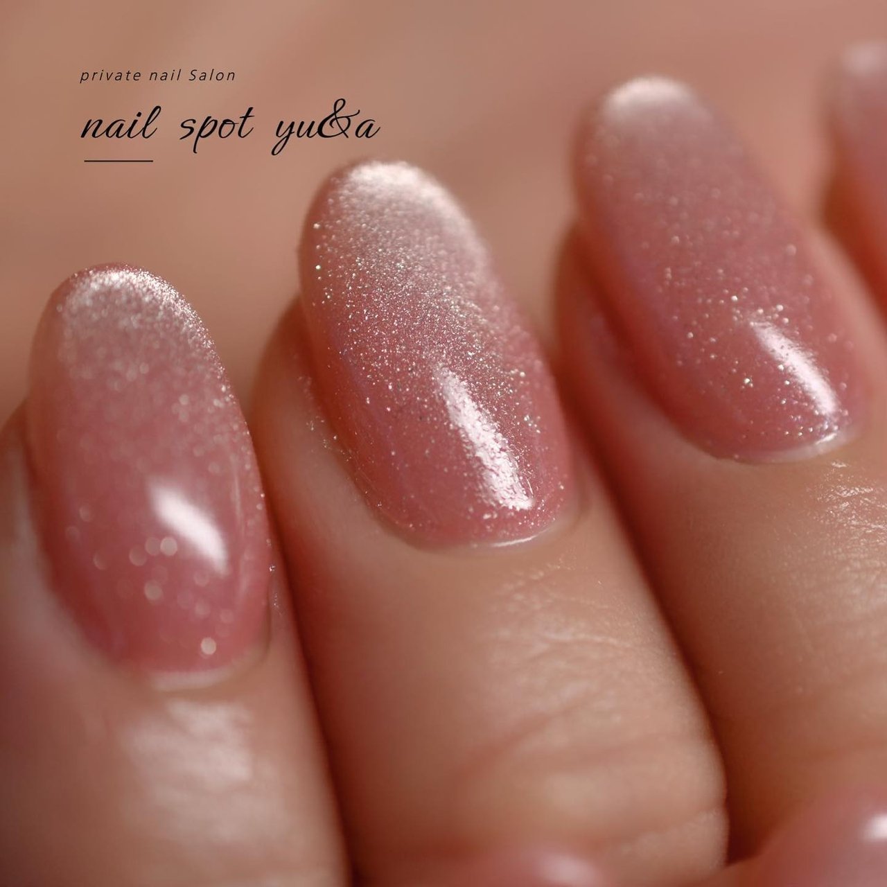 オフィス/ワンカラー/マグネット/キラキラ - nail spot yu&aのネイル