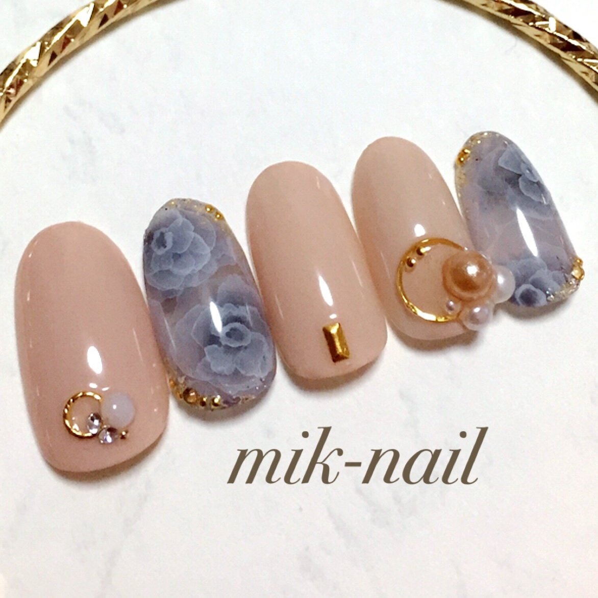 オールシーズン ブライダル パーティー デート ハンド Mik Nail石堂美貴のネイルデザイン No ネイルブック