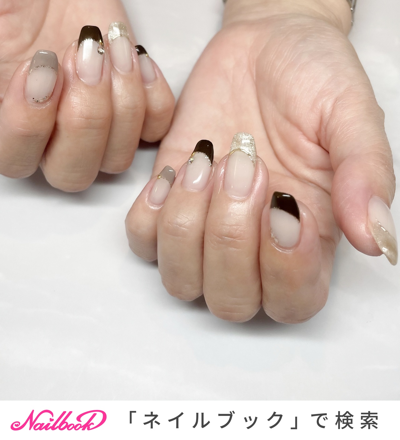 オールシーズン/ハンド/フレンチ/ミディアム/スクエアオフ