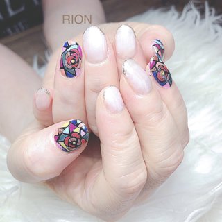 おすすめ順｜#バラ?のネイルデザイン｜ネイルブック
