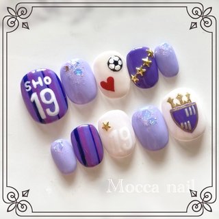 おかっちゃん。 サッカー ネイルチップ 推しネイル 観戦グッズ Jリーグ おすすめ順｜#サッカーボールのネイルデザイン｜ネイルブック