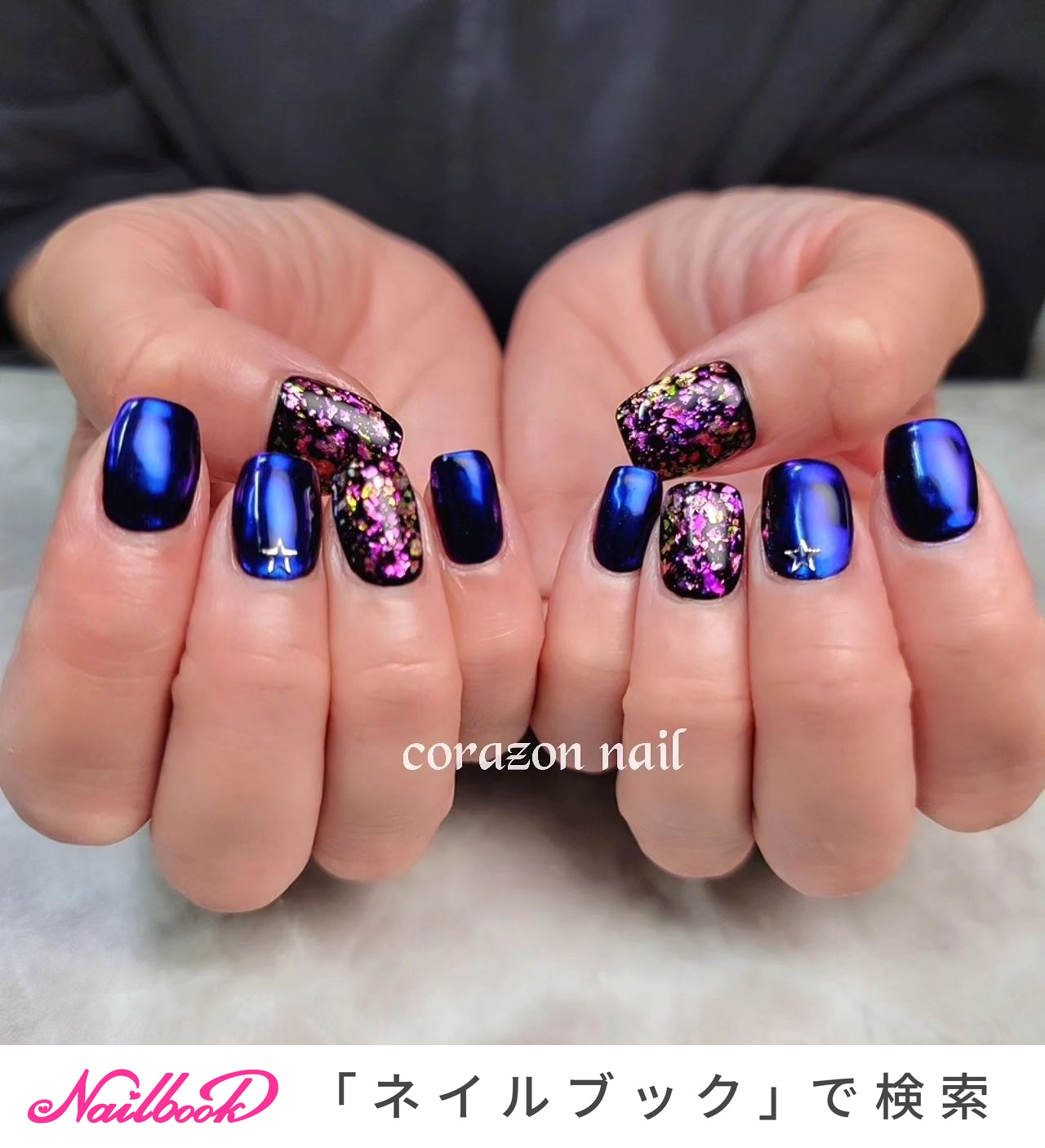 夏/冬/ライブ/女子会/ハンド 武蔵浦和 corazon nailのネイルデザイン[No.8186386]｜ネイルブック