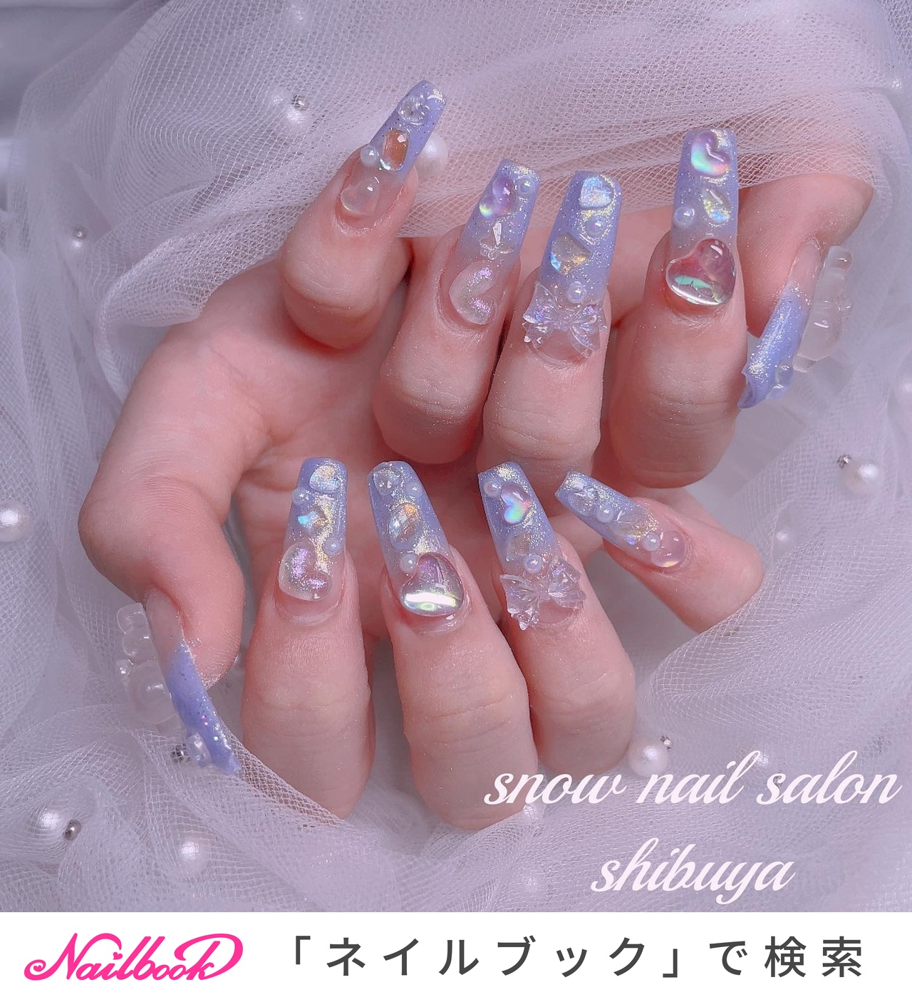 ハート/ジェルネイル - 雪奈のネイルデザイン[No.8187426]｜ネイルブック