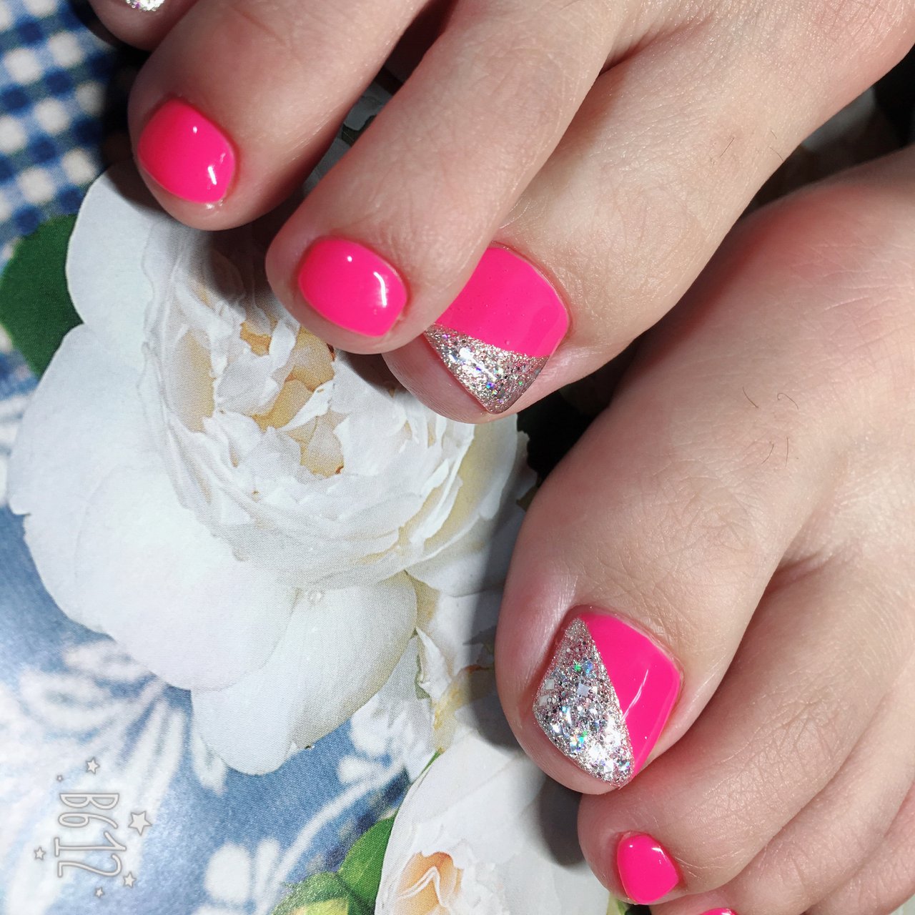 フット ピンク ネオンカラー ジェルネイル お客様 あめちゃんのネイルデザイン No ネイルブック