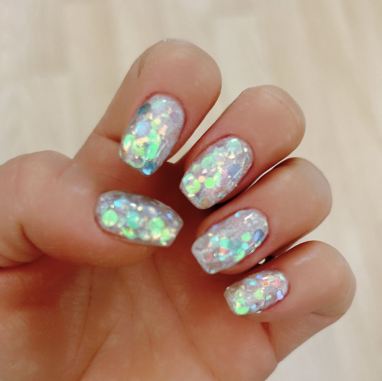 夏/ハンド/ホログラム/マグネット/オーロラ - saraのネイルデザイン[No