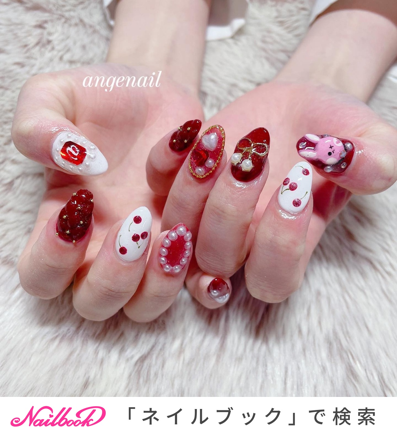 デザインとカラーが選べて2480円〜❤︎推し　ライブ　ネイルチップ　オーダー お客様ネイル ホロライブ❤︎鷹嶺ルイ 🥀オーダーチップ （120分コース