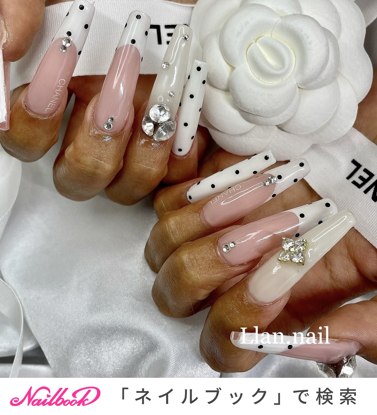 おすすめ順｜ロング/＃シャネルネイルのネイルデザイン(3ページ