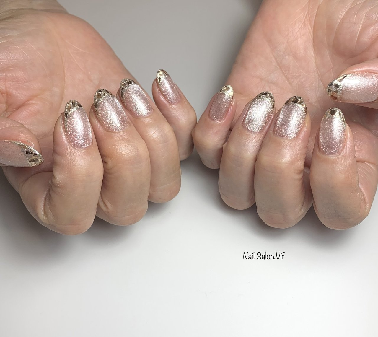 夏/オールシーズン/ハンド/フレンチ/マグネット - NailSalon.Vifの