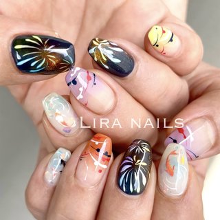 人気順｜ヨーヨーネイル(ヨーヨー)/#マグネットネイルのネイルデザイン 