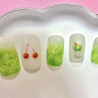 人気順｜#クリームソーダのネイルデザイン｜ネイルブック