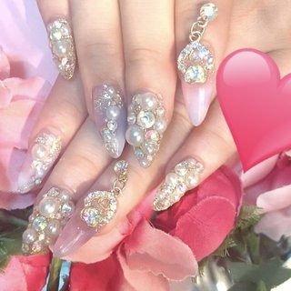 2025年】新着順｜パール/#揺れるパーツのネイルデザイン｜ネイルブック 