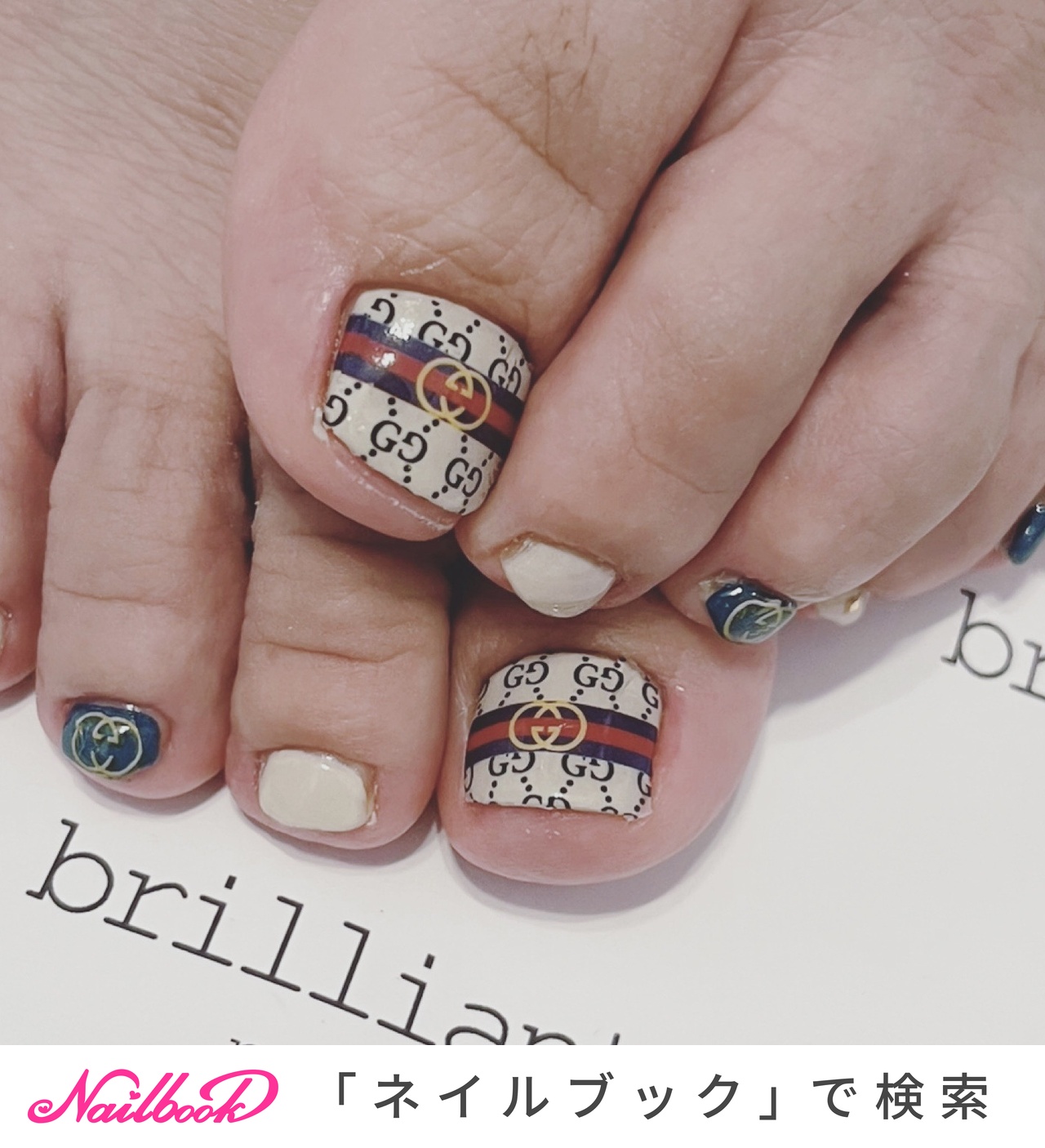 おすすめ順｜フット/#Gucciネイルのネイルデザイン｜ネイルブック