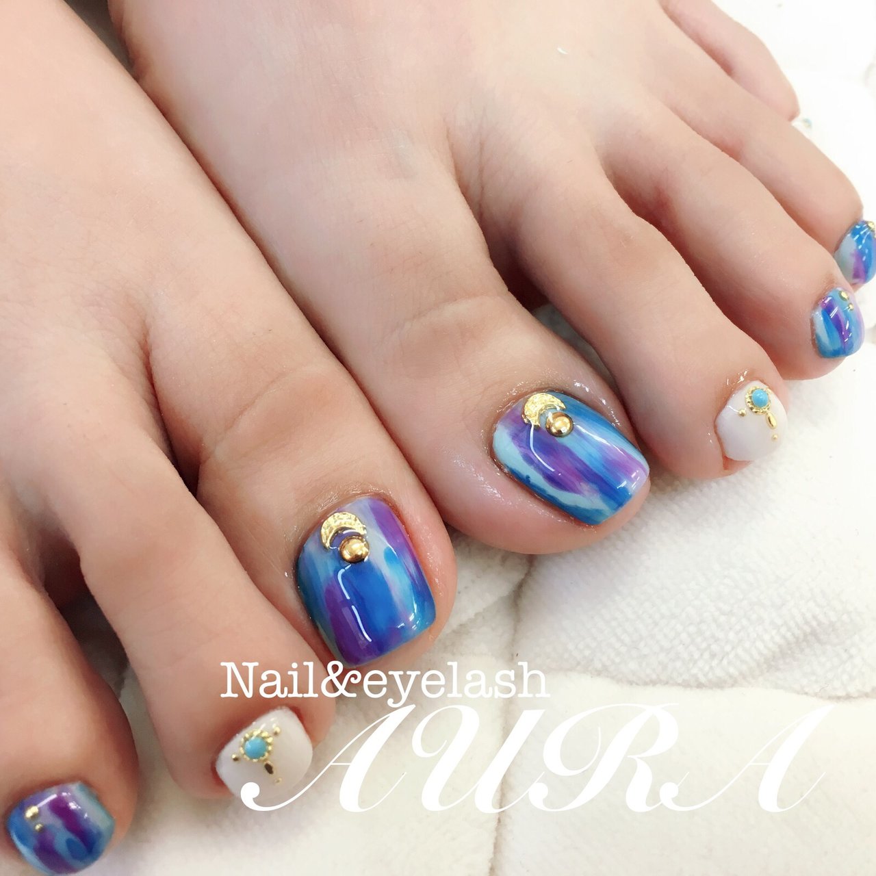 夏 旅行 海 リゾート フット Nail Eyelash Aura Meesan 沖縄 のネイルデザイン No 219 ネイル ブック