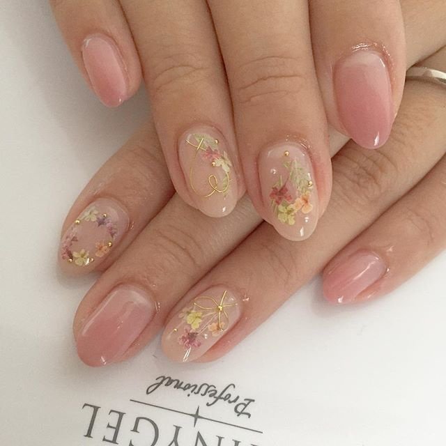 春 オールシーズン ブライダル 女子会 ハンド Aya Nail Fluffyのネイルデザイン No ネイルブック