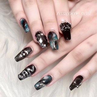 人気順｜リボン/＃ブラックネイルのネイルデザイン(2ページ目)｜ネイル  