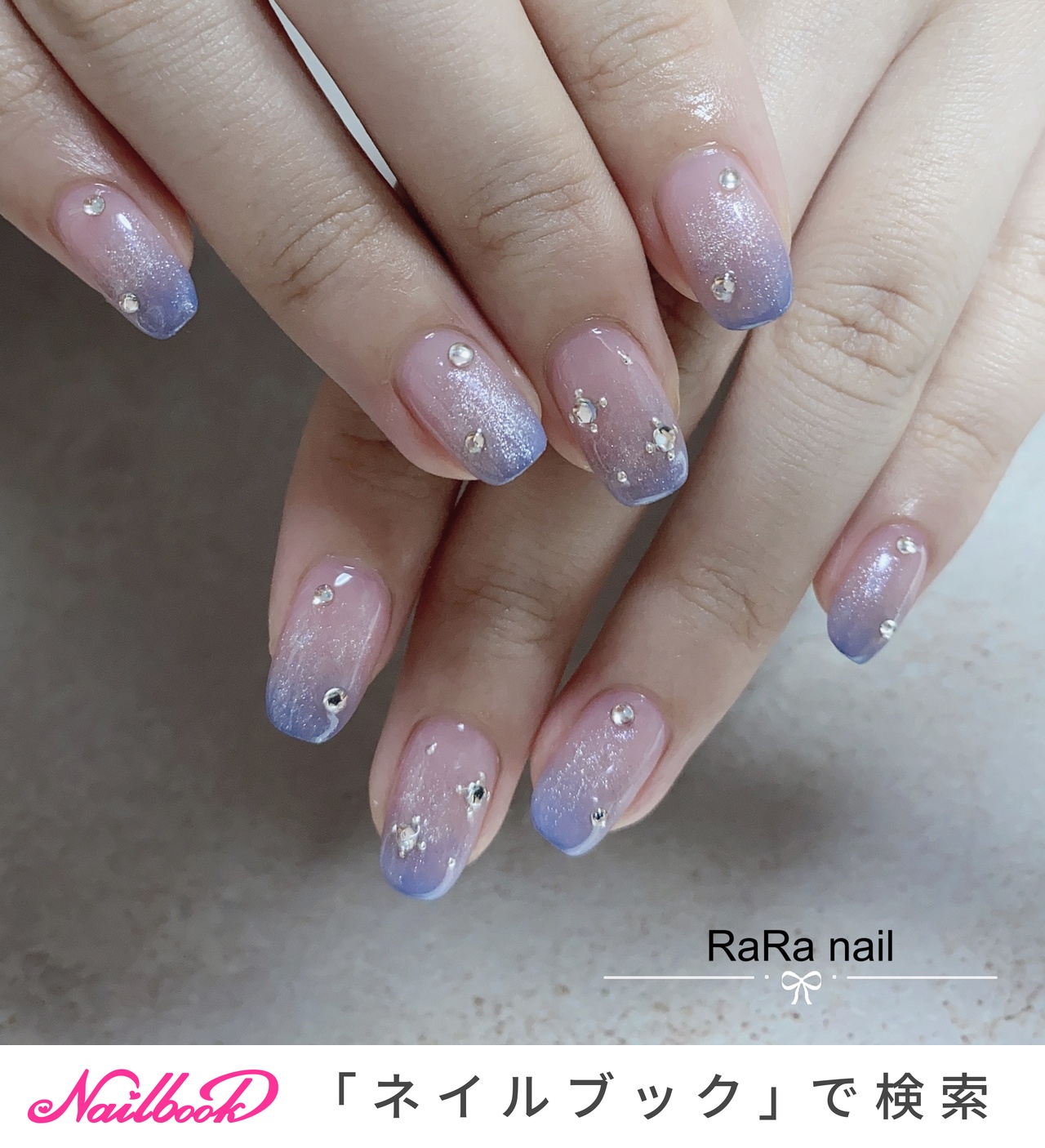 秋/ハンド/グラデーション/マグネット/ピンク - RaRa Nailのネイル