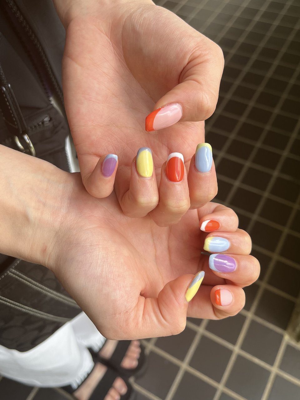 オールシーズン/ハンド/フレンチ/カラフル/ジェルネイル - c.____nails