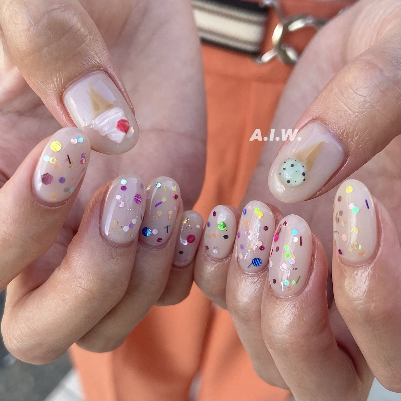 ハンド - 後藤カナ | A.I.W. nail & Eyebrowのネイルデザイン[No