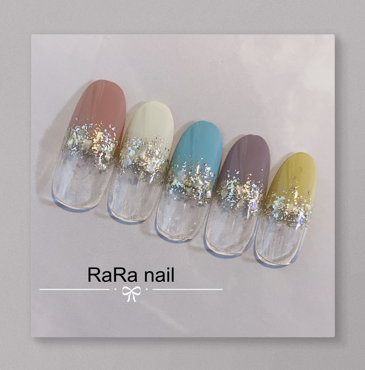 夏/ハンド/シンプル/フレンチ/ラメ - RaRa Nailのネイルデザイン[No