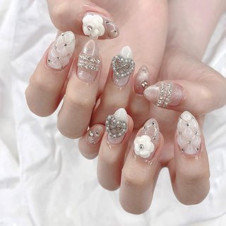 おすすめ順｜ブローチ(カメオ)/#⁡キルティングネイル⁡のネイルデザイン  