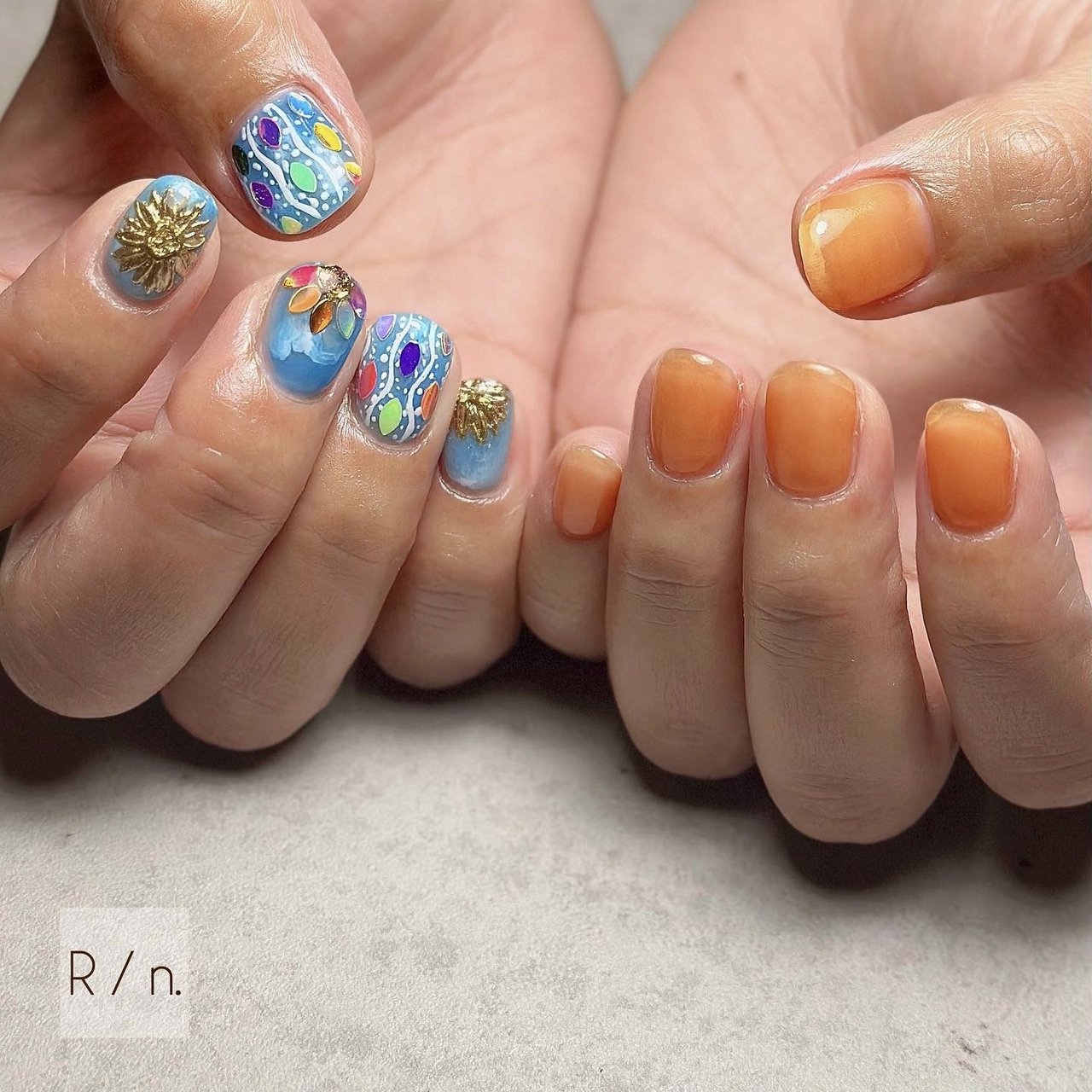 夏/海/リゾート/女子会/ハンド - ryo:Nailのネイルデザイン[No.8231949 