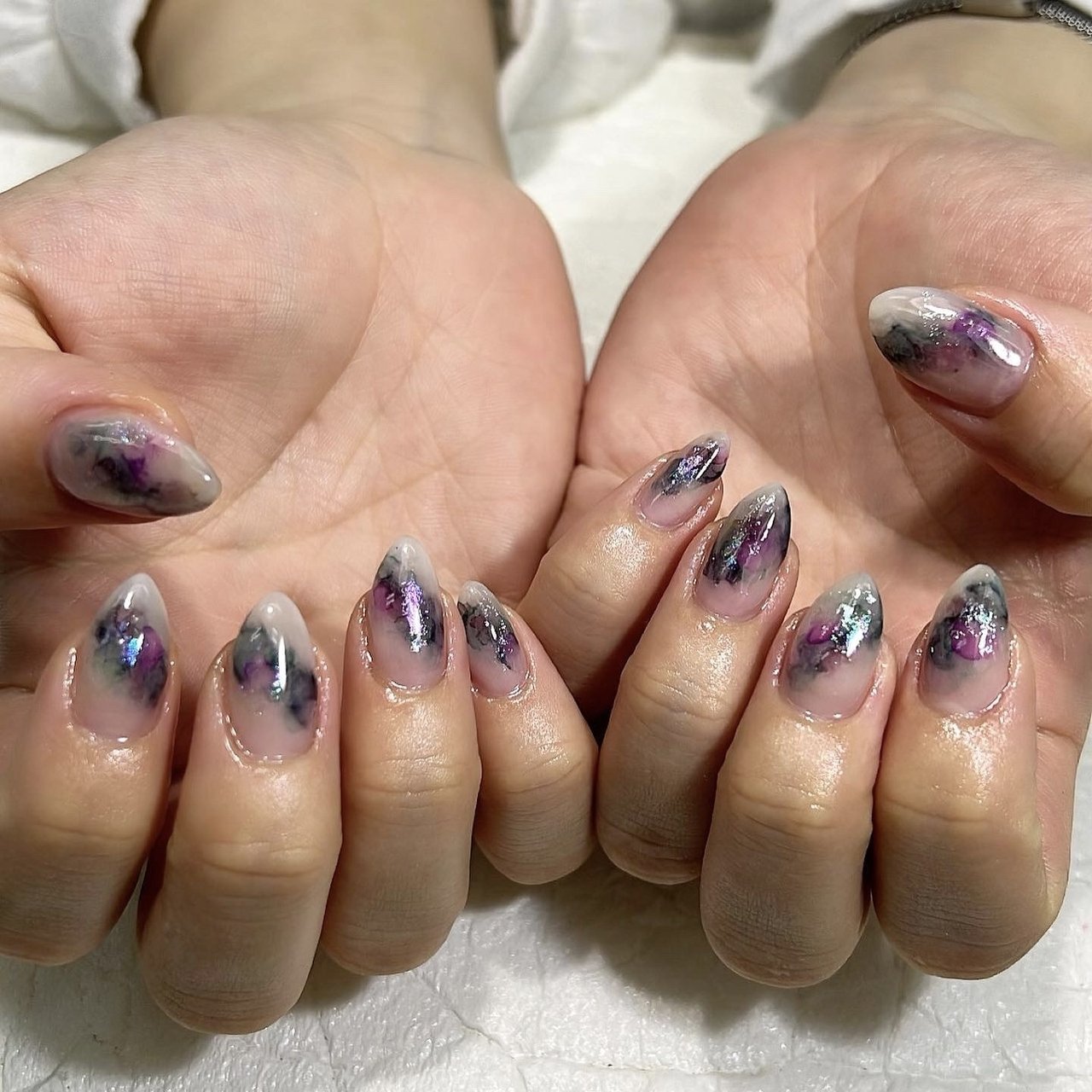 水彩画　インナートリップ　21 楽天市場】水彩柄シアーメロウトップス インナー タイダイ柄