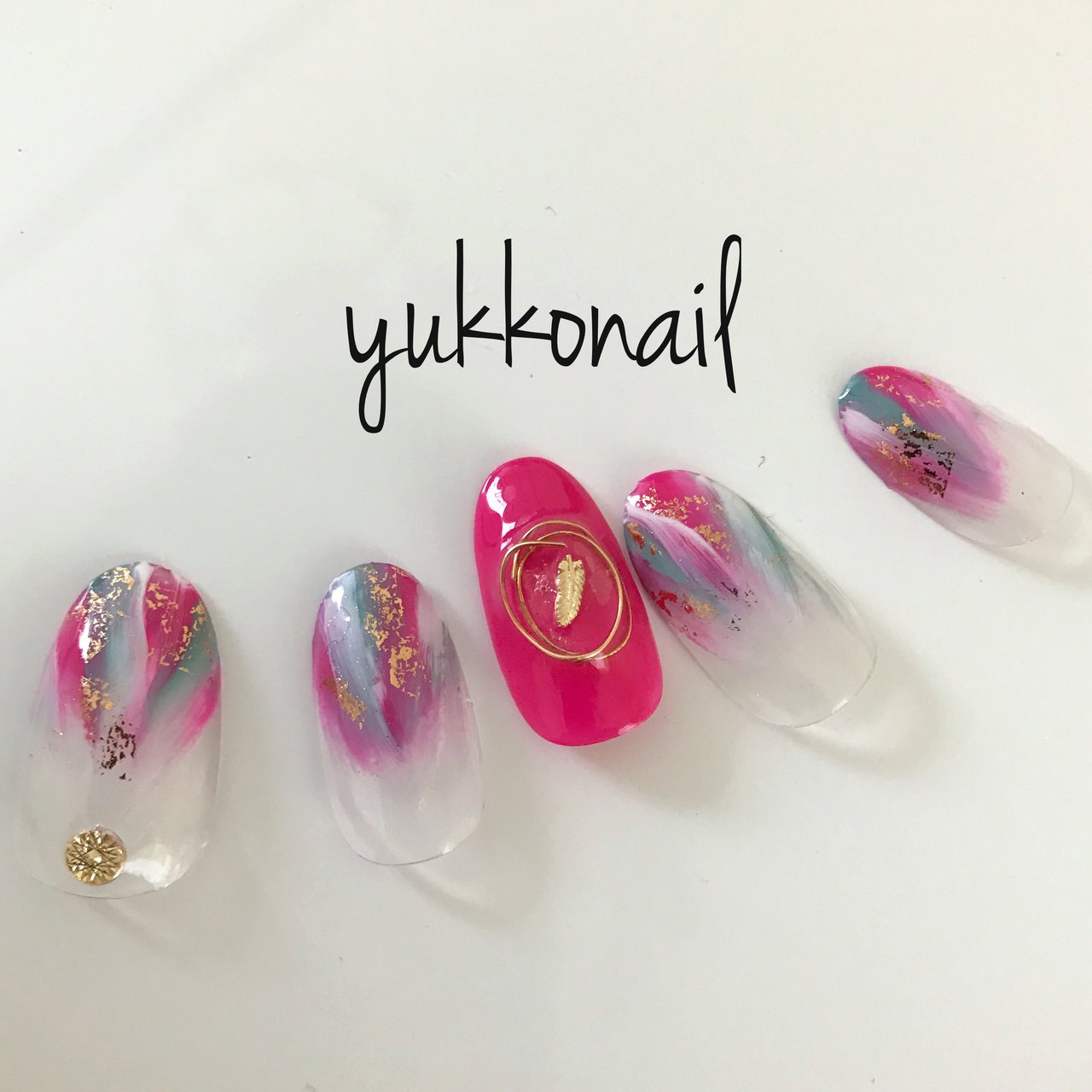 変形フレンチ グラデーション ワンカラー エスニック クリア Yukko Nailのネイルデザイン No ネイルブック