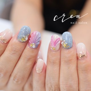 マーメイド/金魚のネイルデザイン｜ネイルブック