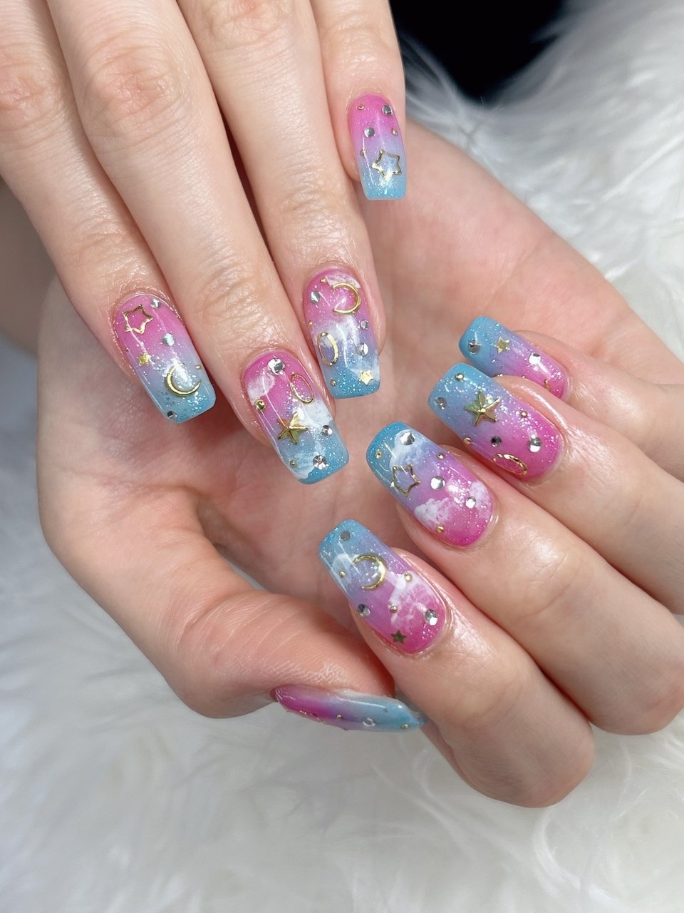 夏/オールシーズン/ハンド/星/キラキラ - 大曲Hikari Nail
