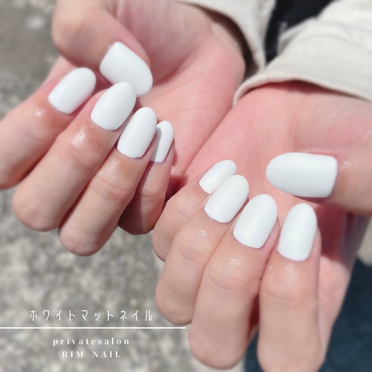 夏/ハンド/シンプル/ワンカラー/マット - privatesalon RIM_NAILの