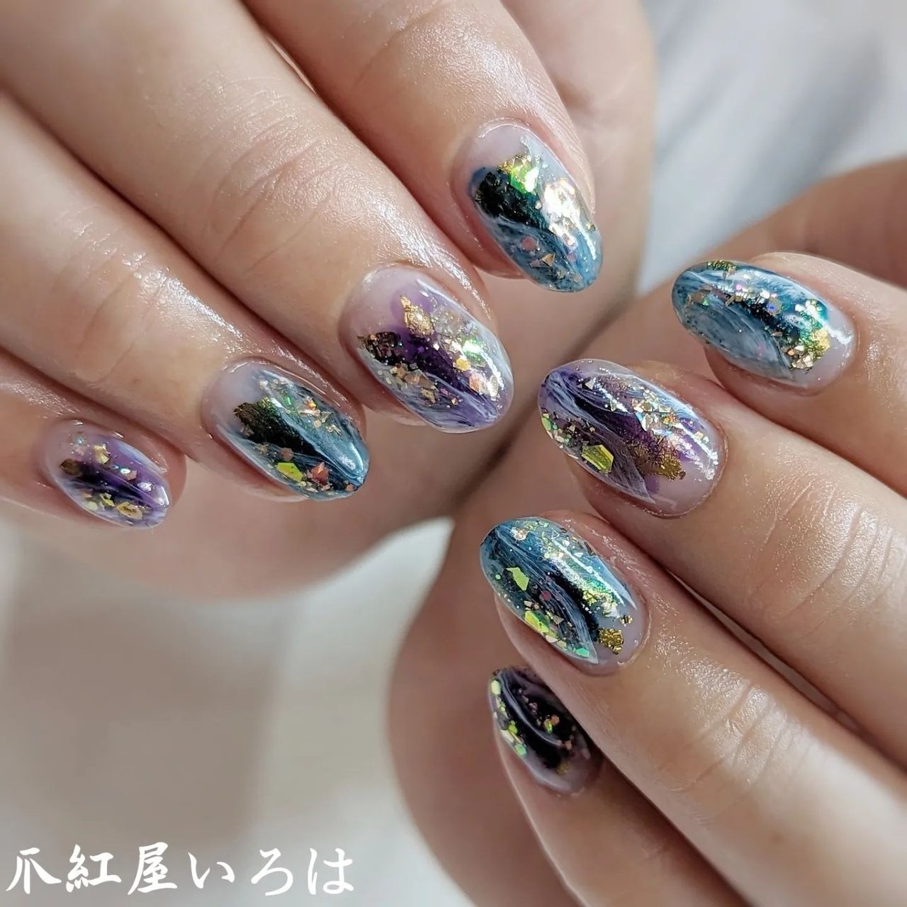 夏/ニュアンス/ジェルネイル/ネイルチップ - いろはのネイルデザイン