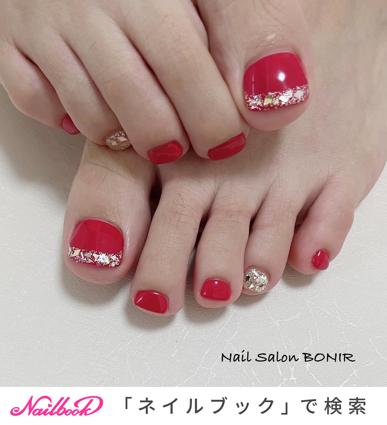 定番のブランド ネイルチップ 赤系 ♡A Nail♡ ネイルチップ/付け爪