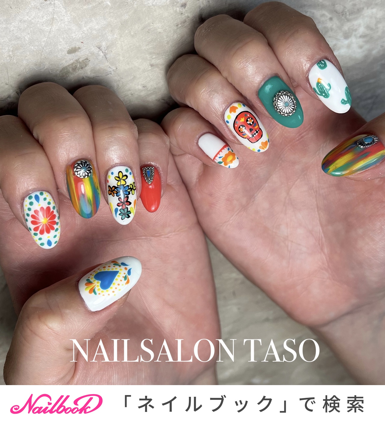 夏/海/ライブ/ハンド/トロピカル - すみえのネイルデザイン[No.8257191