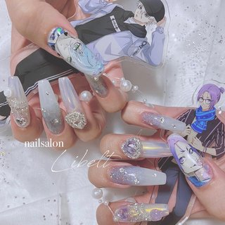 可愛いキャラクターネイルチップセット 女の子 ネイルチップセット キッズ用 キッズ 可愛い ネイル