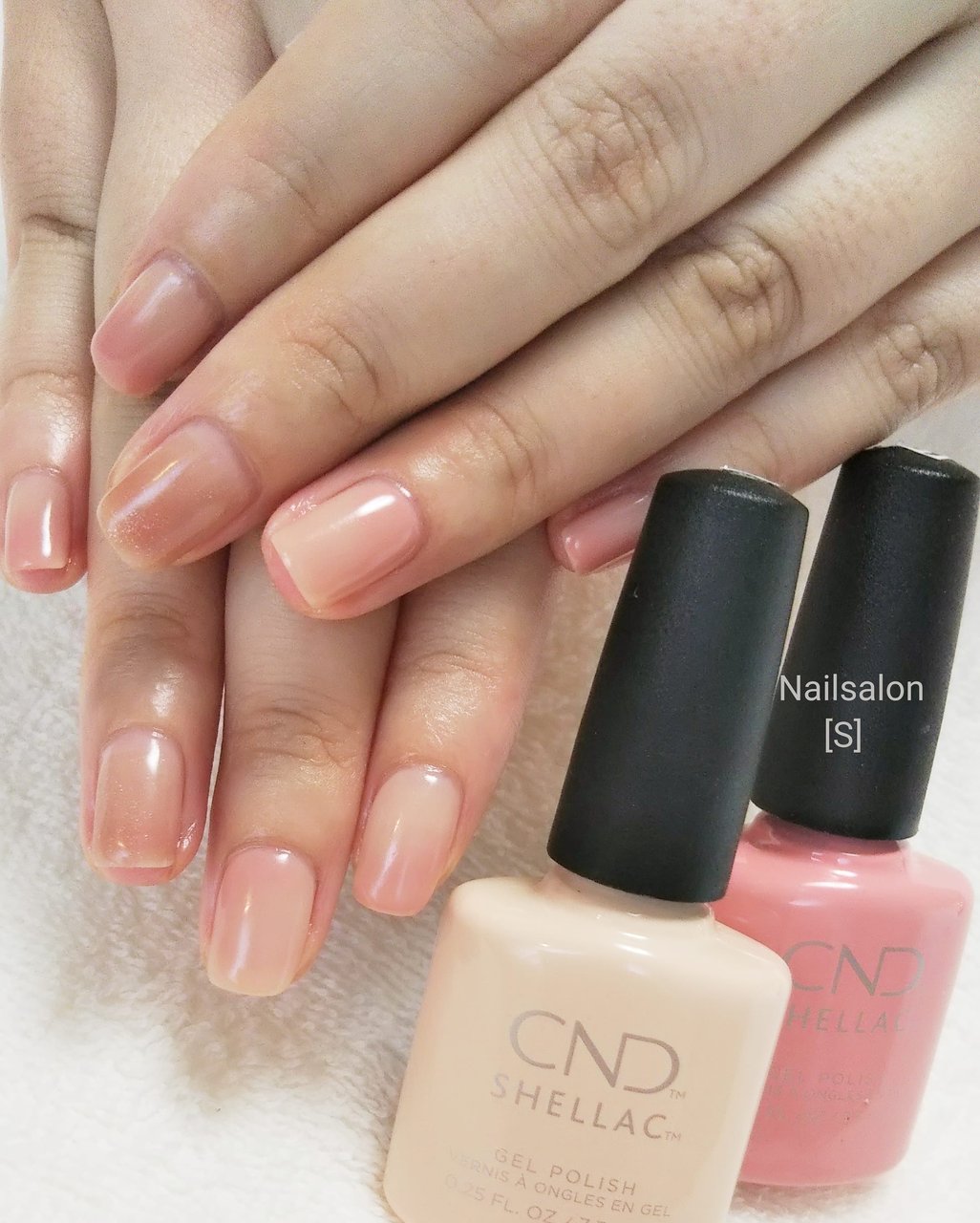 インクニュアンスとミルクのシンプル大人ネイルチップ(507 - ネイル